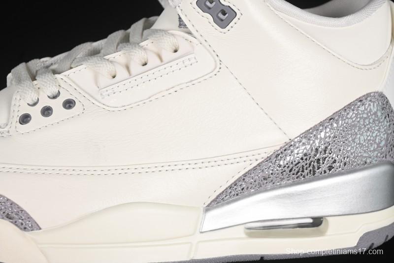 Nike Air Jordan 3 Retro OG Sail Metallic Silver - CK9246-100