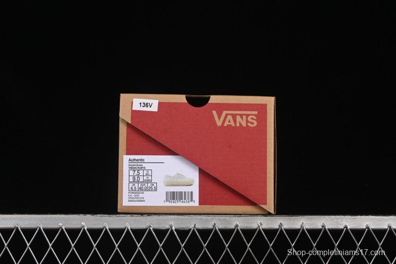 Vans Premium Authentic Suede Retro Sneakers with Translucent Rubber Sole - VN000CRQBYS