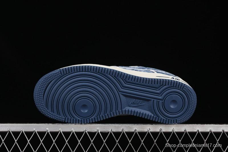 Nike Air Force 1 '07 Low LV Collaboration Blue Denim Casual Sneakers - SC9207-532