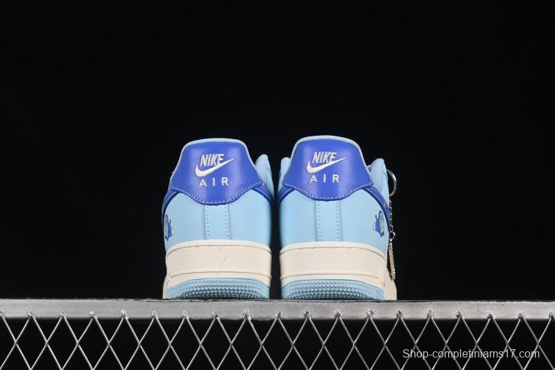 Nike Air Force 1'07 Low Doraemon Casual Sneakers with Full-Length Air Cushion - DF0188-059