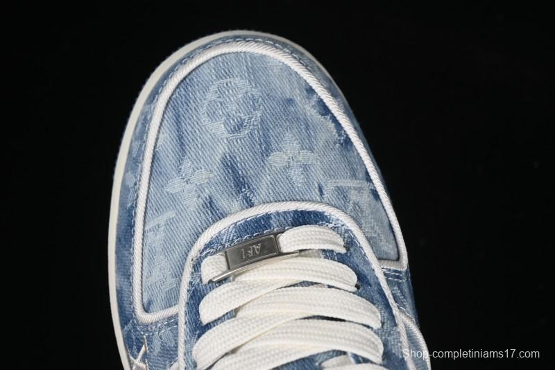 Nike Air Force 1 '07 Low LV Collaboration Blue Denim Casual Sneakers - SC9207-532