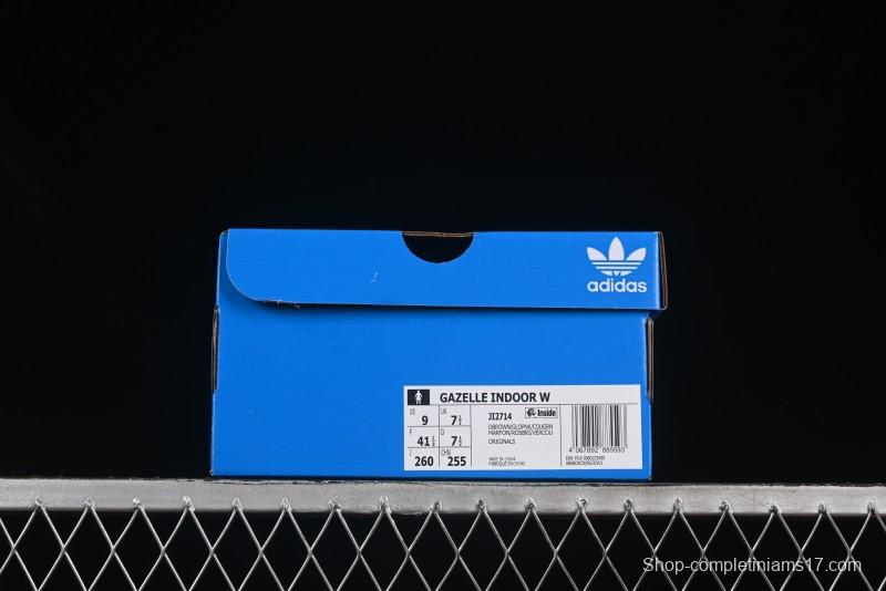 Adidas Originals Gazelle Indoor JI2714 Retro Casual Anti-Slip Wear-Resistant Low-Top Sneakers - JI2714