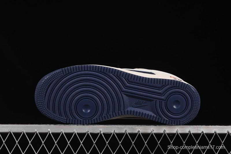 Nike Air Force 1 '07 Low Supreme Collaboration Light Blue Edge Casual Sneakers - HH7518-057