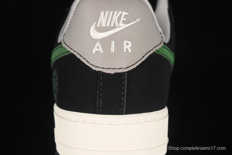 Nike Air Force 1'07 Low Chrome Hearts Collaboration Black Green Swoosh Casual Sneakers - KK1988-074