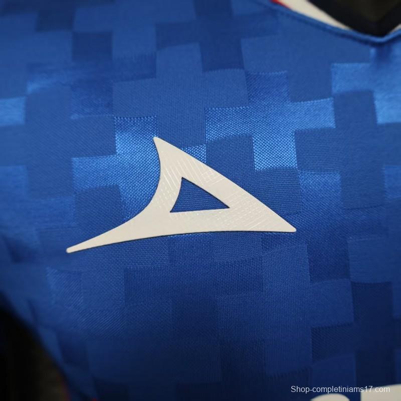 Player Version 25/26 Cruz Azul Home Blue with Digital Pixel Pattern Jersey