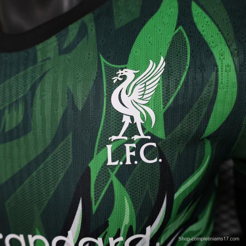 Player Version 25/26 Liverpool Green with Dragon Pattern Jersey