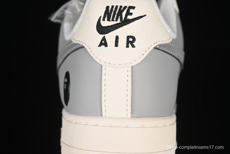 Nike Air Force 1'07 Low Bape Collaboration Beige Star Casual Sneakers - XS1958-571