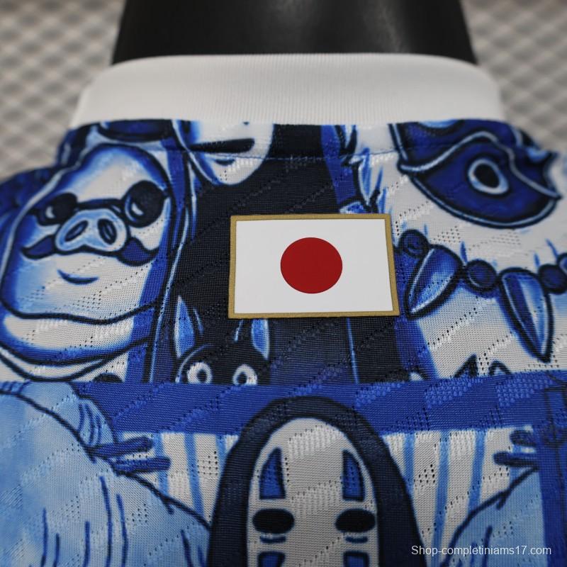Player Version 2025 Japan Blue with Anime Characters Jersey