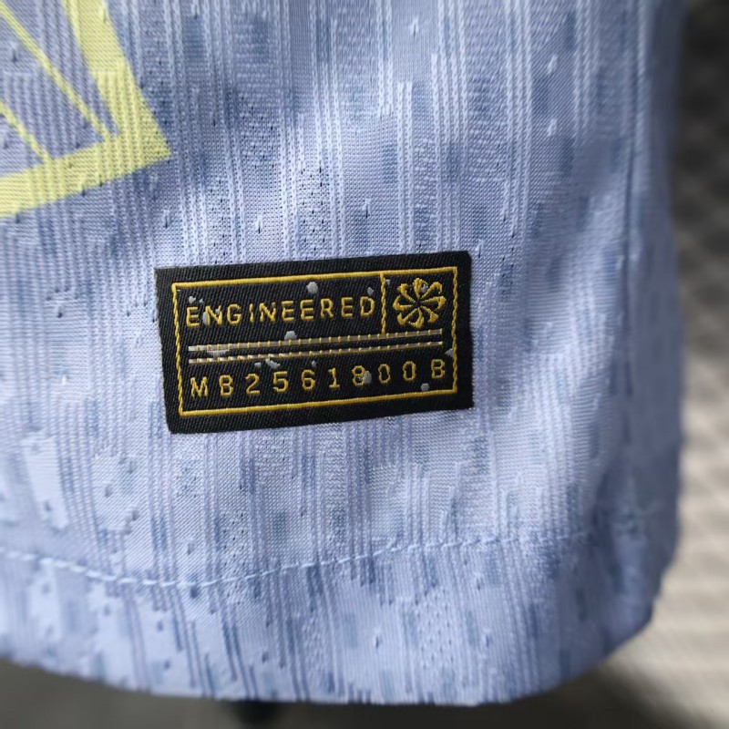 Player Version 25/26 Barcelona Light Blue with Geometric Pattern Jersey