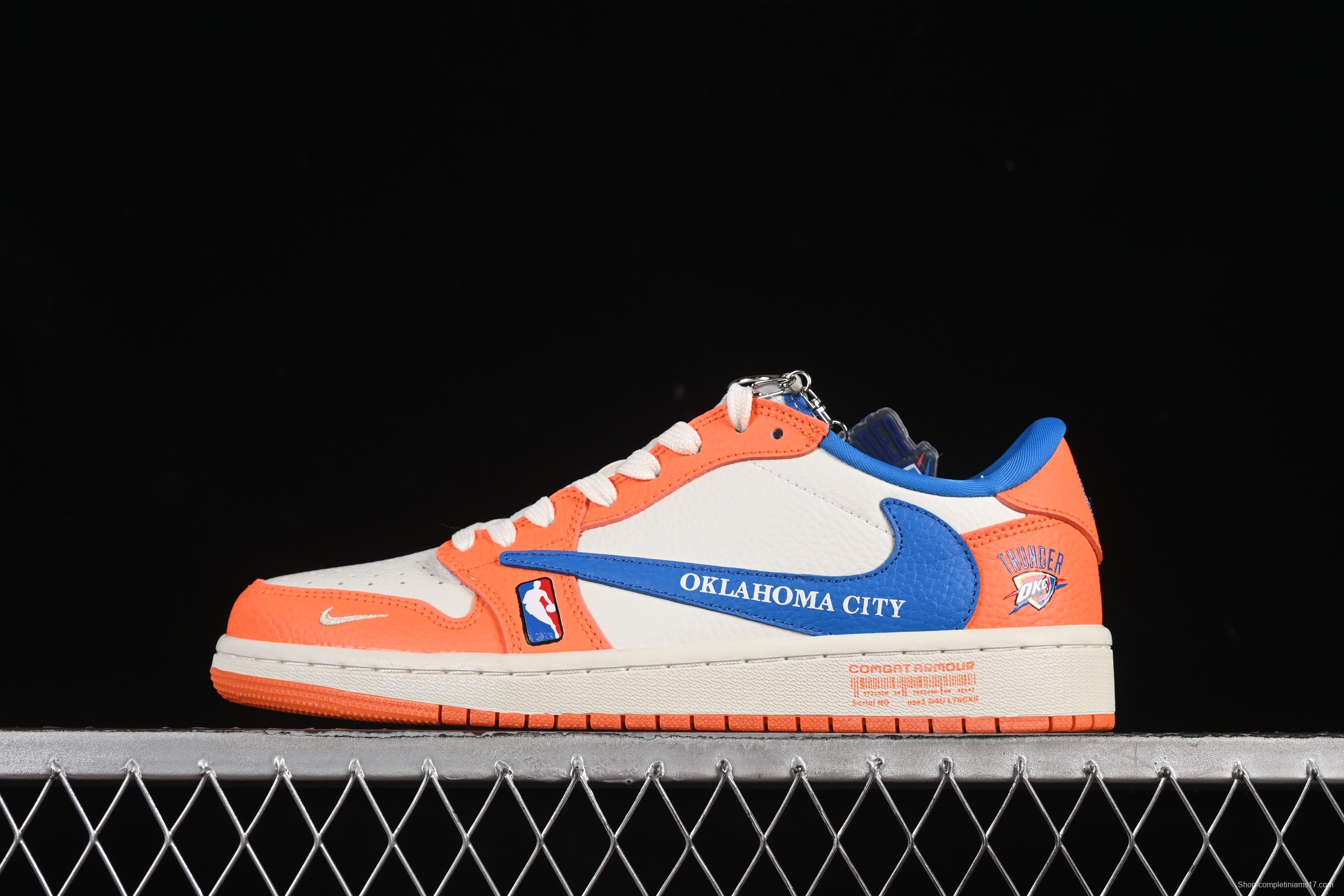 Nike Travis Scott x Fragment Design x Air Jordan 1 Low OG SP AJ1 Collaboration Casual Sneakers - SC9207-032