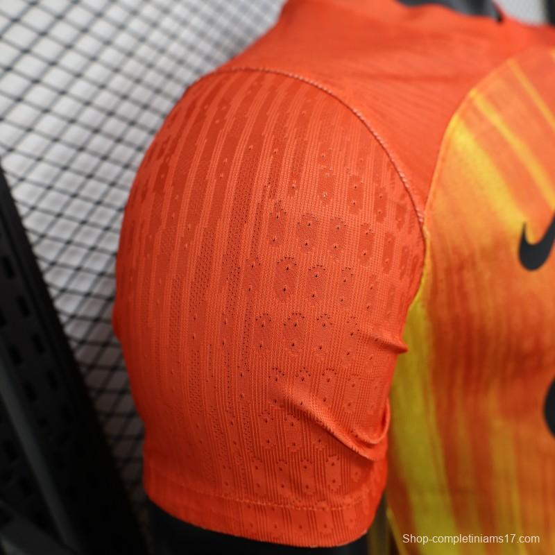 Player Version 25/26 FC Barcelona Orange with Flame Gradient Jersey