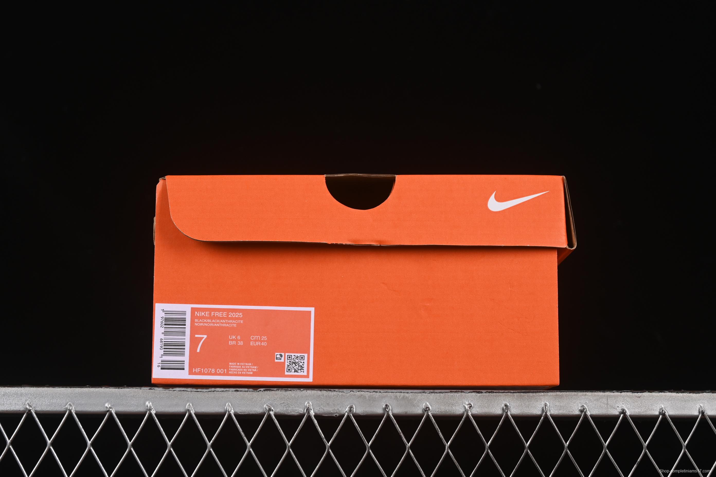 Nike Free 2025 Breathable Knit Running Shoes with Enhanced Cushioning - HF1078-001