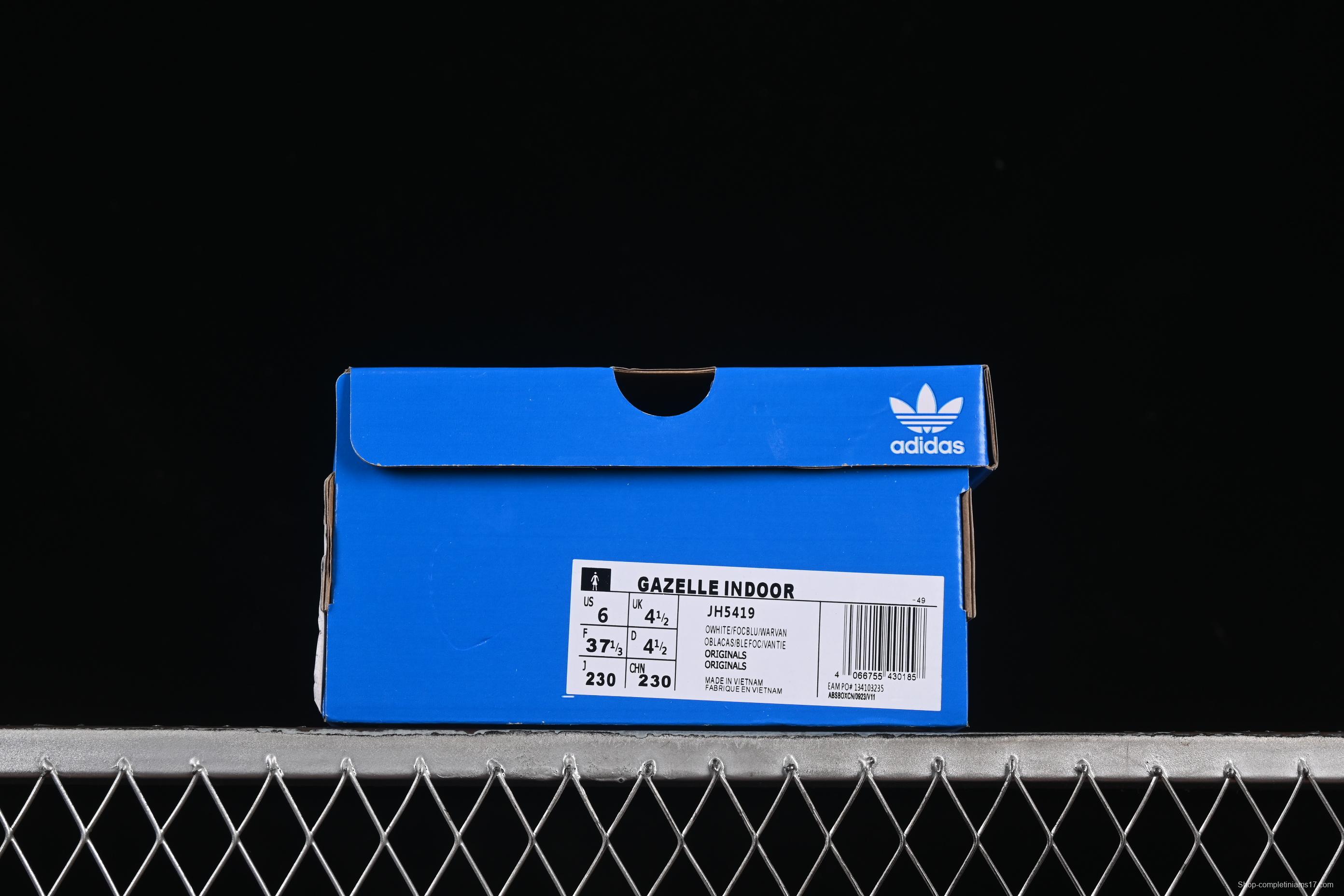 Adidas Originals Gazelle Indoor Retro Casual Anti-Slip Wear-Resistant Low-Top Sneakers - JH5419