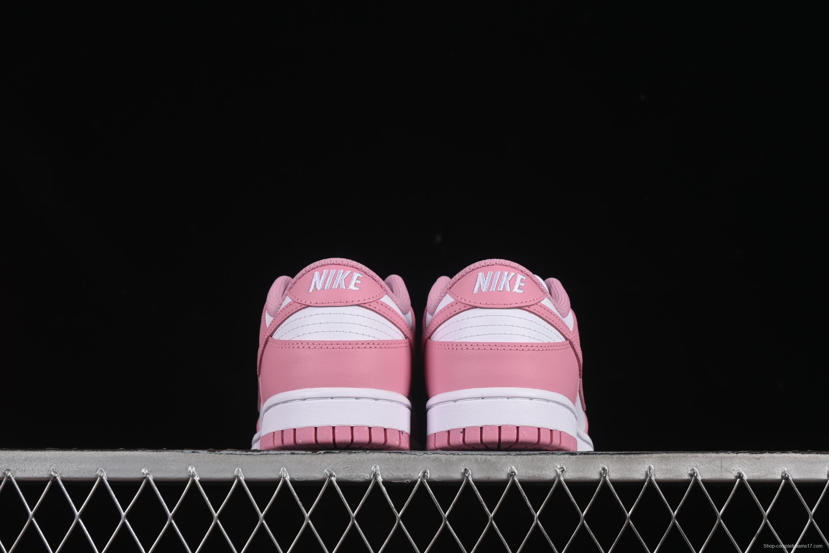 Nike Dunk Low White Pink Low-Top Casual Skate Shoes - DD1873-112