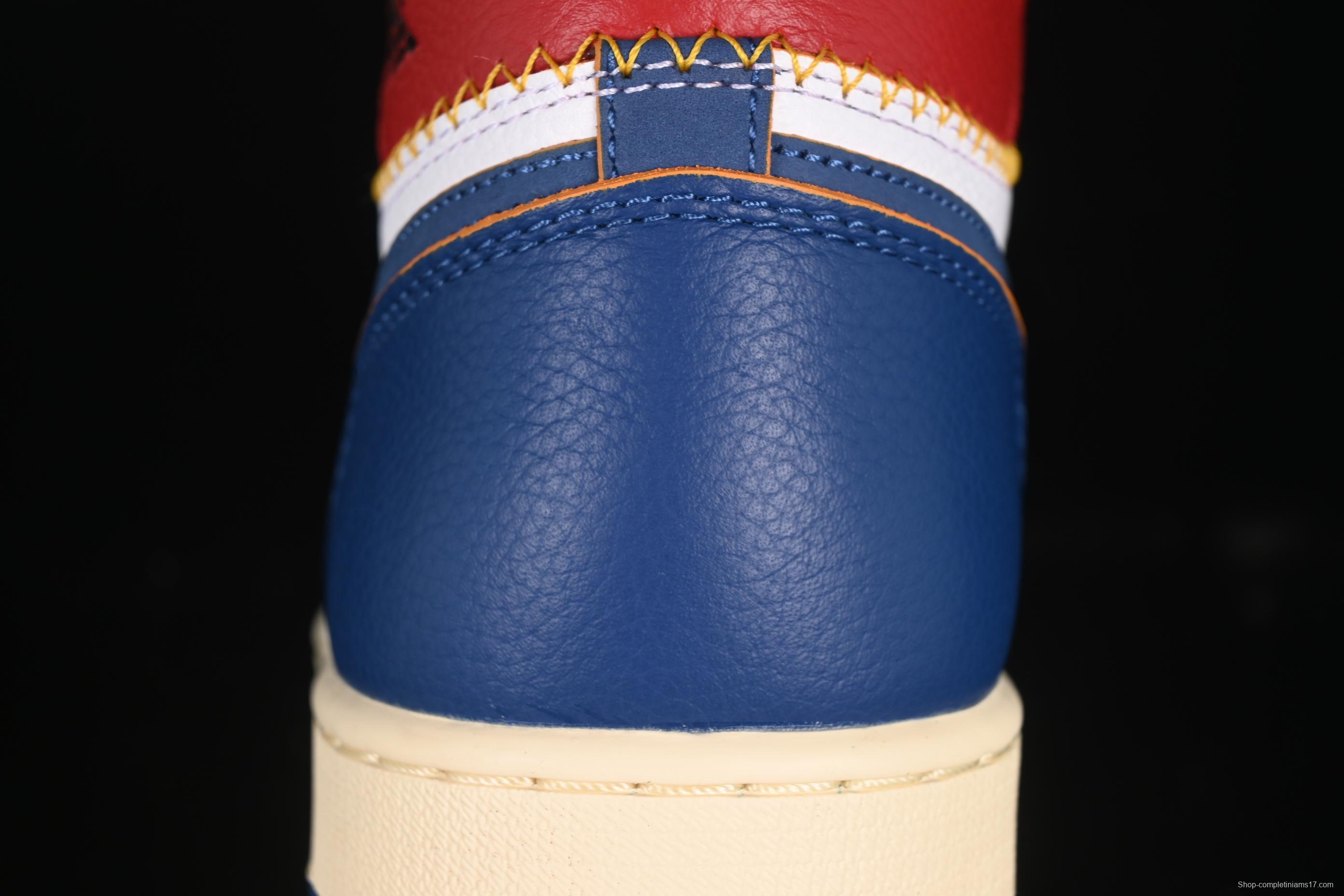 Nike Air Jordan 1 x Union AJ1 Limited Edition Deconstructed Patchwork Basketball Shoes - BV1300-146