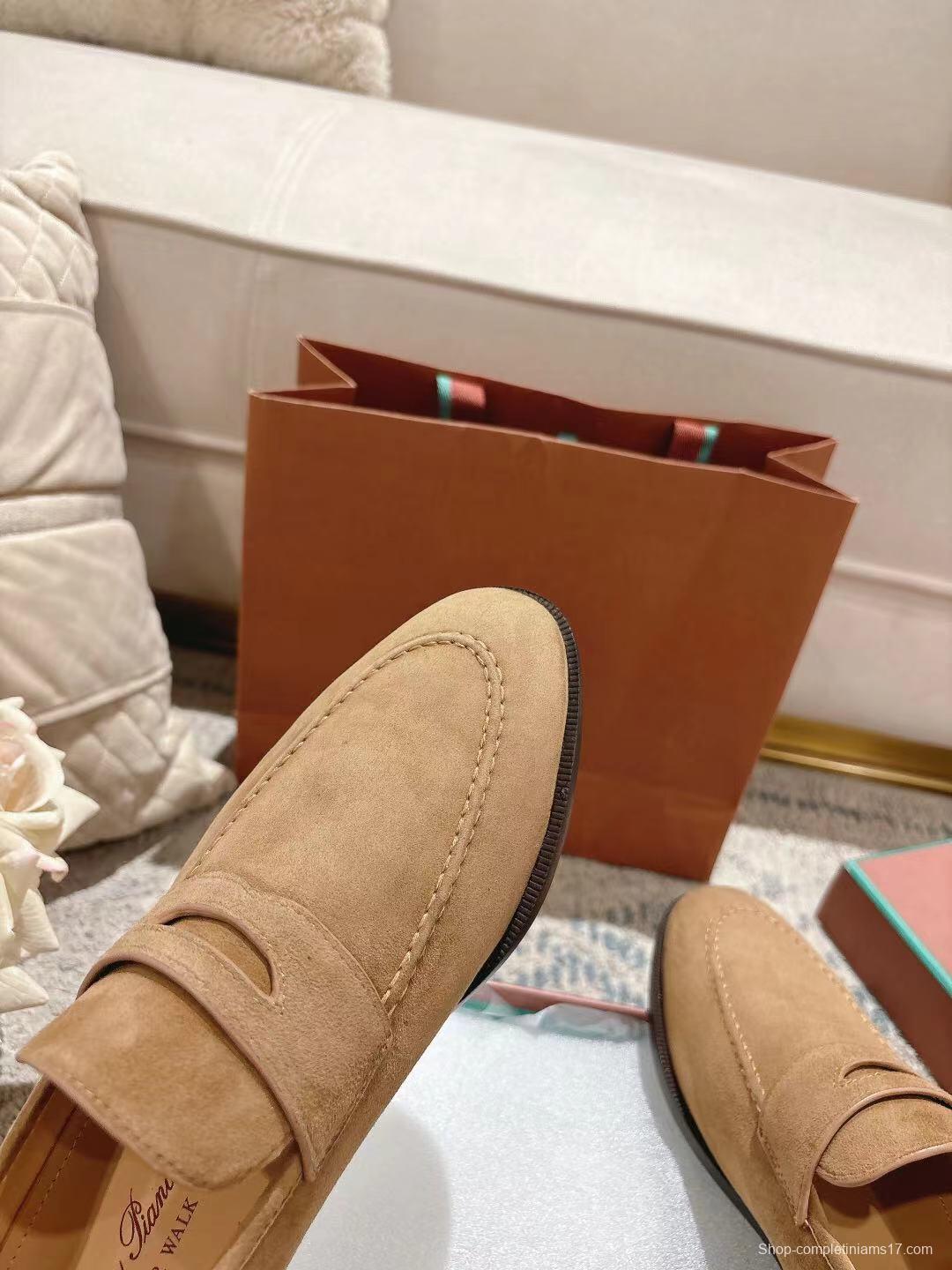 2025 Women LP Tan Suede Loafer LY00320