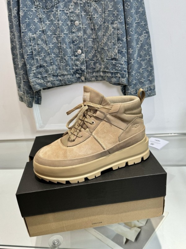 2024 Unisex UGG beige suede leather boots MJ00300
