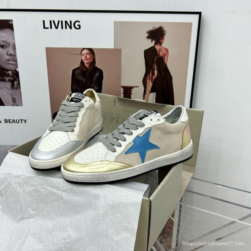 2024 Unisex GGDB White Pink Grey Leather Suede Low Top Sneakers MJ00260