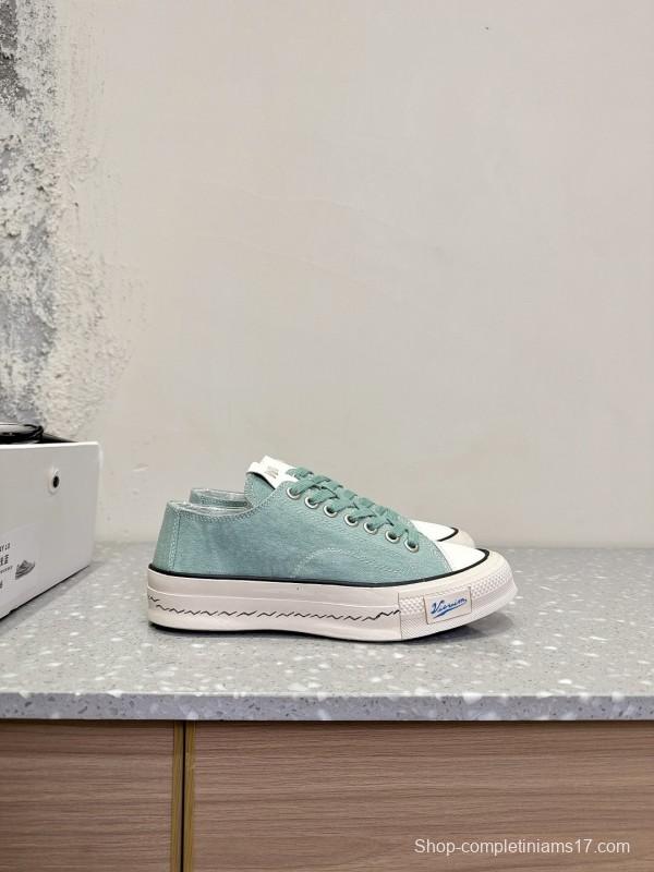 2025 Women VISVIM Green Canvas Sneakers
