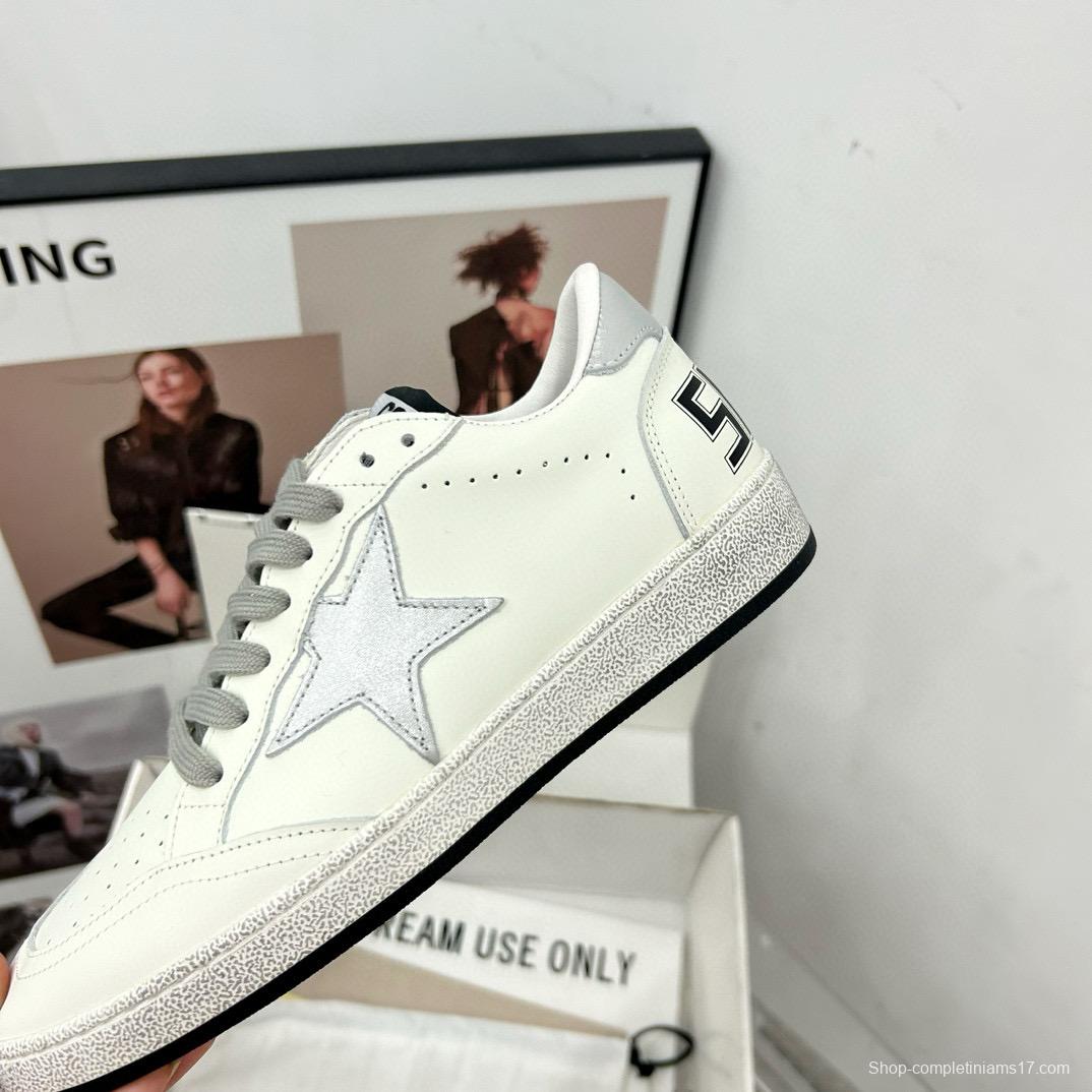 2024 Unisex GGDB White Grey Leather Suede Low-Top Sneakers