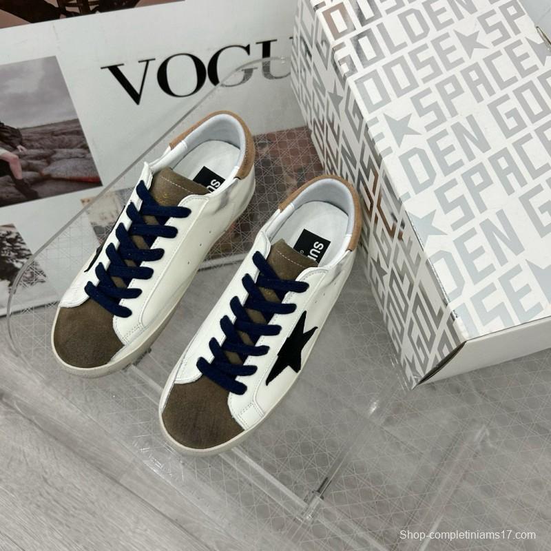 2025 Women GGDB White Black Suede Leather Sneakers