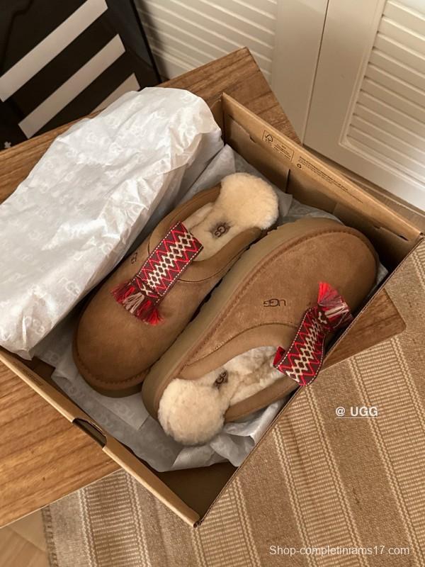 2024 UGG Brown Suede Slippers MJ00230