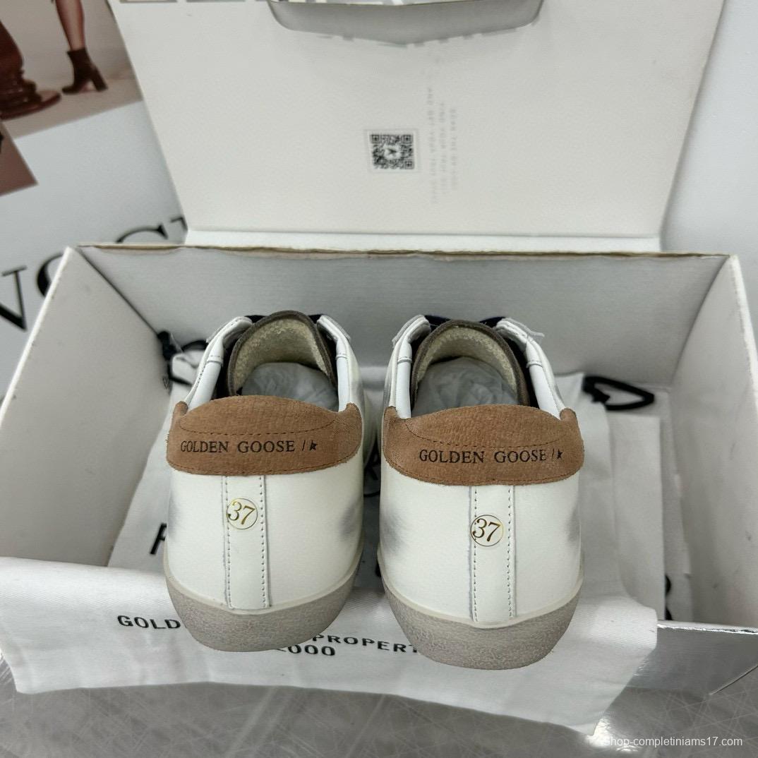 2025 Women GGDB White Black Suede Leather Sneakers