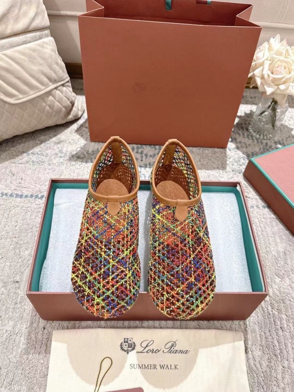 2025 Women Le Parmentier Multicolor Knit Ballet Flat LY00250