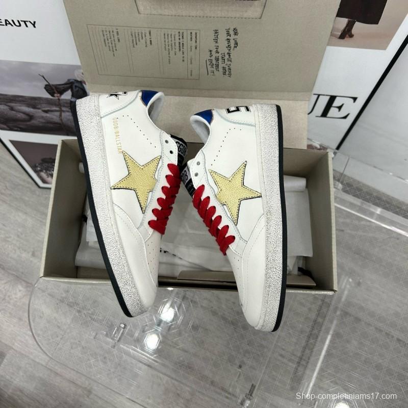 2024 Unisex GGDB White Gold Leather Sneakers MJ00260