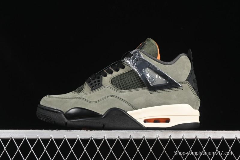 Nike Air Jordan 4 Retro OG Undefeated Collaboration Olive Green Suede - IB1519-200