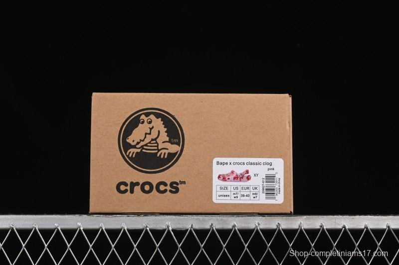 Bape x Crocs Classic Clog Camo Print Comfortable Versatile Clogs - B.D4