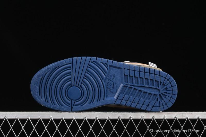 Nike Air Jordan 1 Low Retro Basketball Shoes Panda Mischief Pioneer Knight Brown Grey - 553558-414