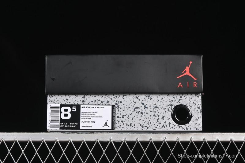 Nike Travis Scott Cactus Jack x Air Jordan 4 Retro AJ4 Collaboration Suede Blue - 308497-406