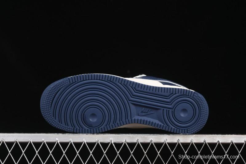 Nike Air Force 1'07 Low North Face Collaboration Dark Blue Sole Casual Sneakers - ZH2598-318