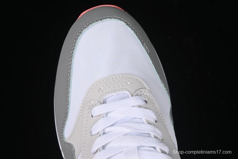 Nike Air Max 1 Retro Running Shoes with Half-Sole Air Cushion - 599820-100
