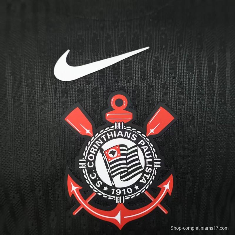 Player Version 25/26 Corinthians Home White Long Sleeve Jersey