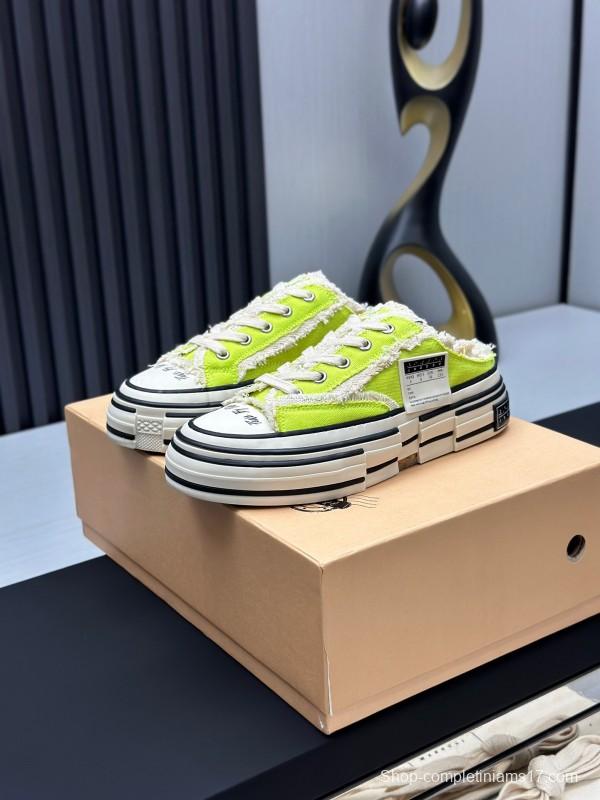 2025 Unisex XVESSEL Yellow White Canvas Plimsolls Vulcanized AS00240