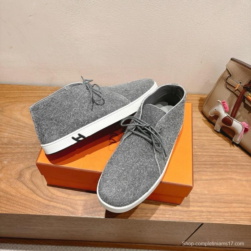 2025 Unisex H Grey Felt Boots AS00380