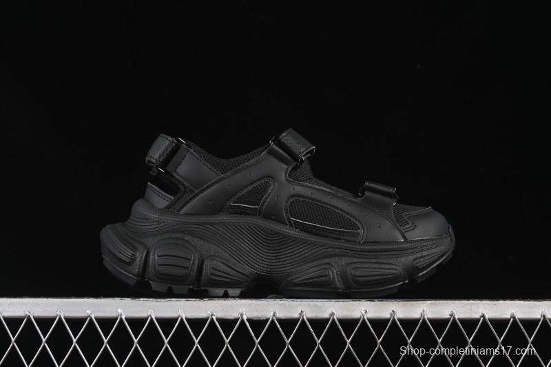 Adidas NY MLB Winner Chunky Mask New York Yankees Height Increase Platform Sandals - 3ASDW015350BKS