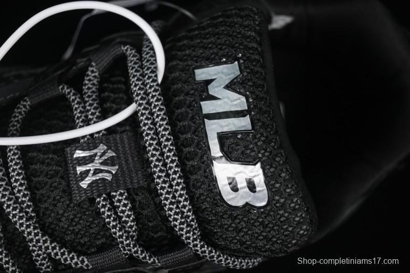 New York Yankees MLB Dome Runner Thick Sole Hollow Out Height Increasing Casual Running Shoes - 3ARND015N50BKS