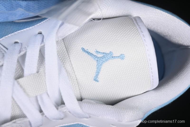 Nike Air Jordan 1 Low Worn Blue Denim Casual Sneakers - HQ2004-400