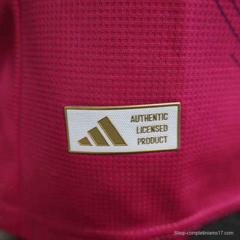 Player Version 25/26 Real Madrid Purple Pink with Geometric Wave Pattern Jersey