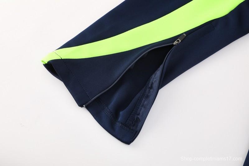 25/26 Real Madrid Navy/White Full Zipper Jacket +Long Pants