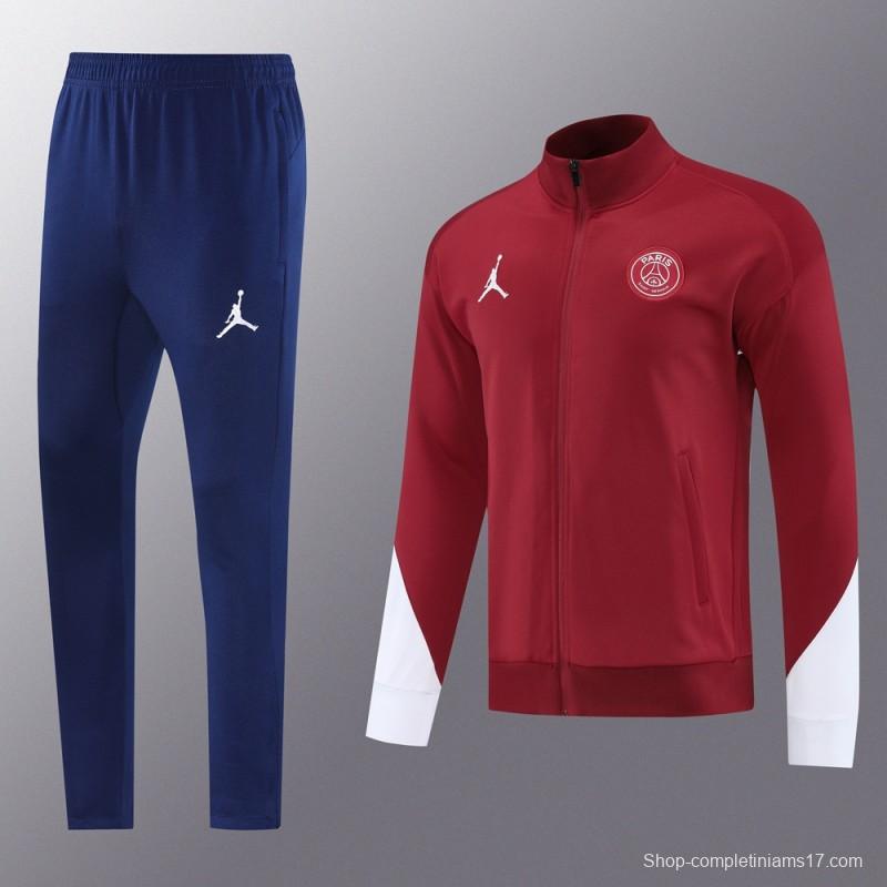 25/26 PSG Red Full Zipper Jacket +Long Pants