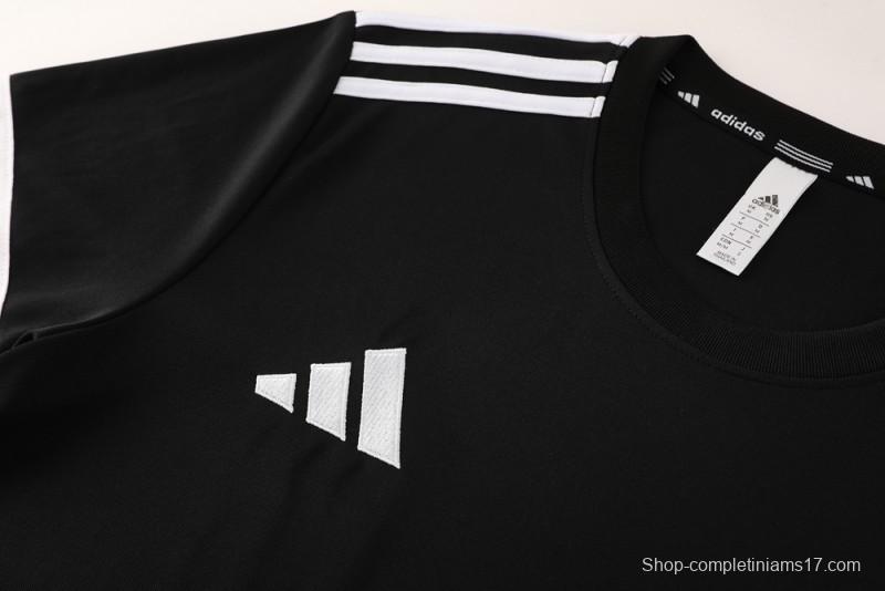 2025 Adidas Black Short Sleeve Jersey+Shorts