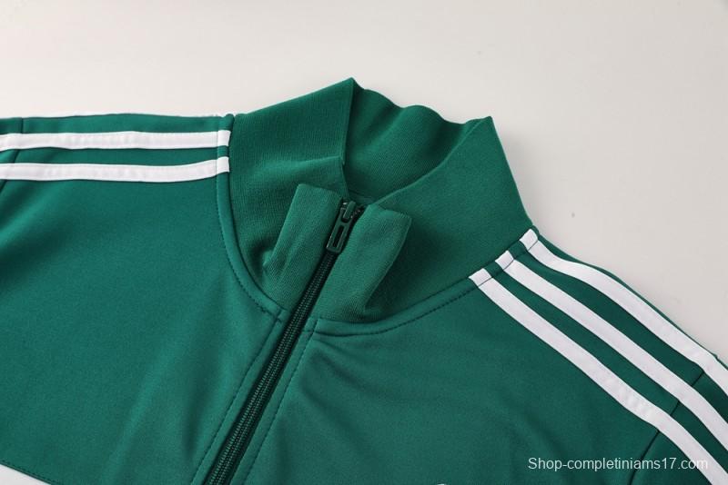 2025 Adidas Green/Black Full Zipper Jacket +Long Pants