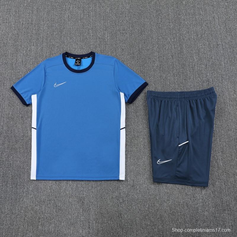 2025 Adidas Blue Short Sleeve Jersey+Shorts