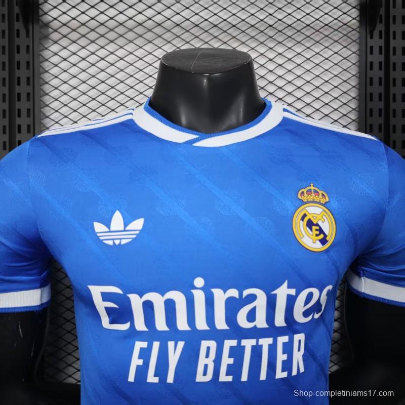 Player Version 25/26 Real Madrid Third Blue Jersey