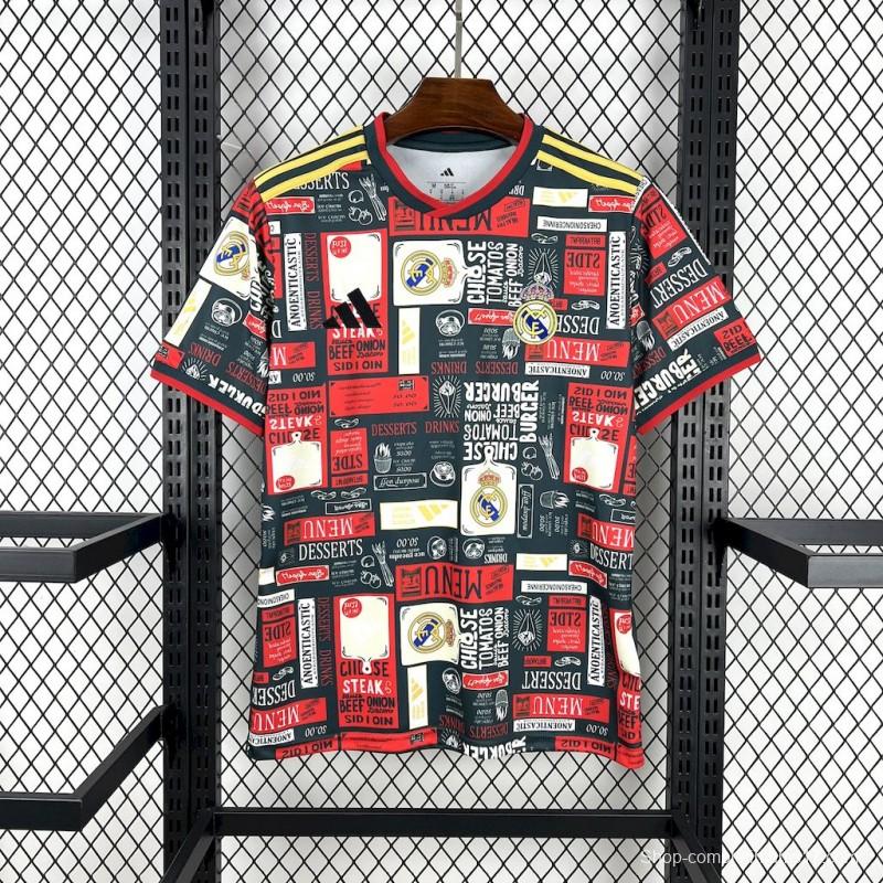2025/26 Real Madrid Doodle Board Jersey
