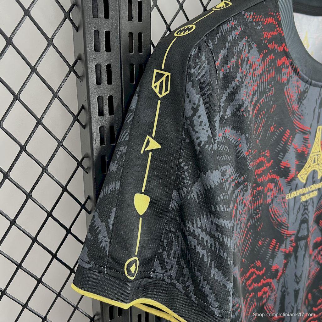 2025/26 PSG Paris Saint-Germain (CAMPEONES DE EUROPA) Grey Jersey